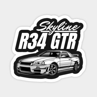 R34 Skyline GTR Magnet