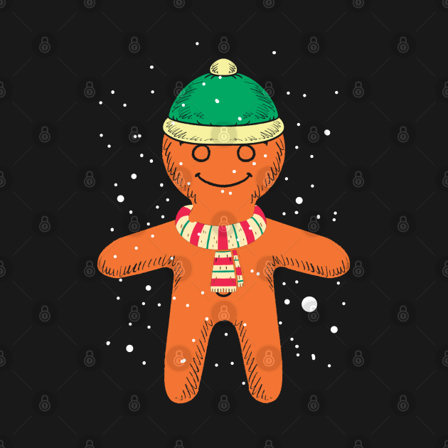 Discover Cute Snow Gingerbread Man Christmas Xmas - Xmas - T-Shirt