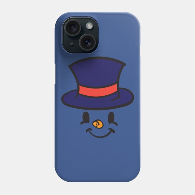 Snowman Face With Hat Phone Case by holidaystore