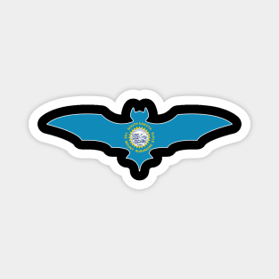 South Dakota Bat Flag Magnet