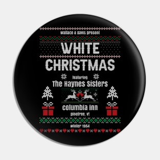 vintage White Christmas Ad Pin