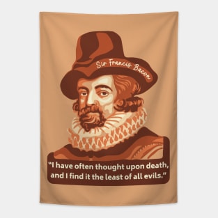 Sir Francis Bacon Portrait and Quote Tapestry