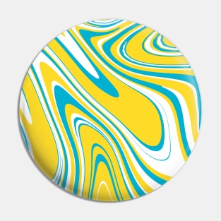 Yellow Teal Green Blue Colors Marble Pattern Swirl Design Abstract Art Background Pin