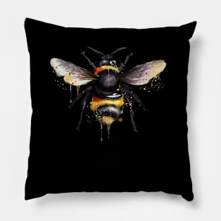 Let It Bee Watercolor Pillow