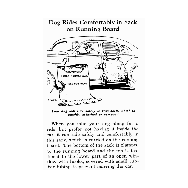 Vintage Dog Seat Advert by LordNeckbeard