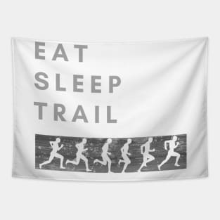 Eat sleep trail Tapestry