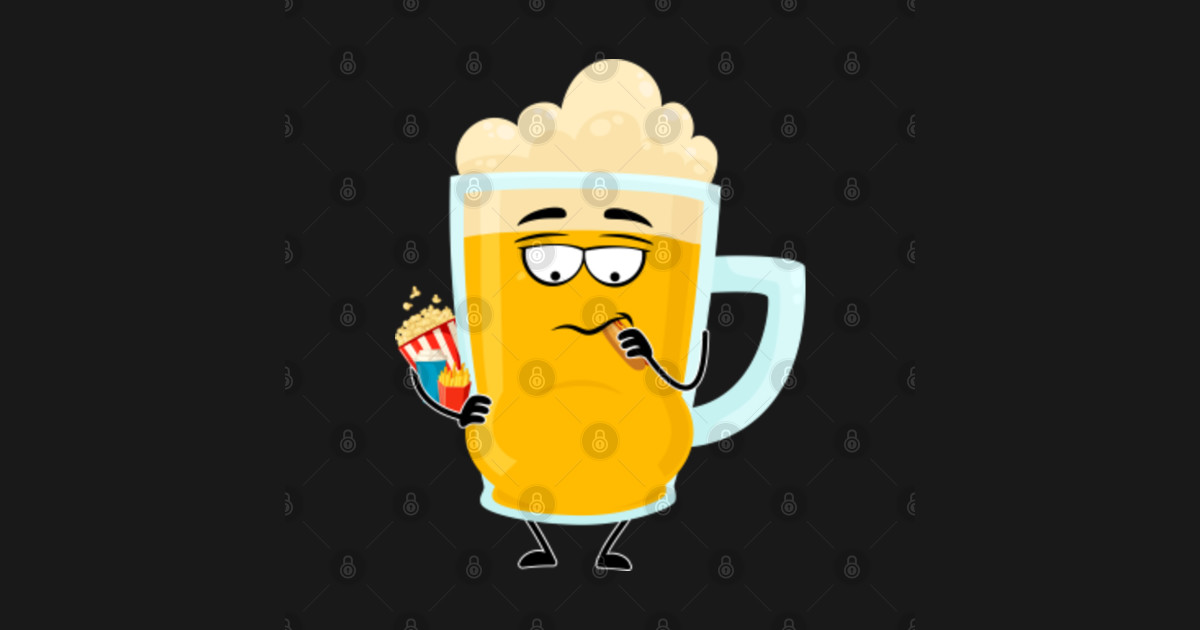 Beer Belly Beer Gut Paunch Funny Beer Drinker Kołek TeePublic PL