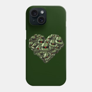 Mech Love Not War (Green Edition) Phone Case