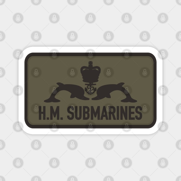 H.M. Submarines Patch Magnet by TCP