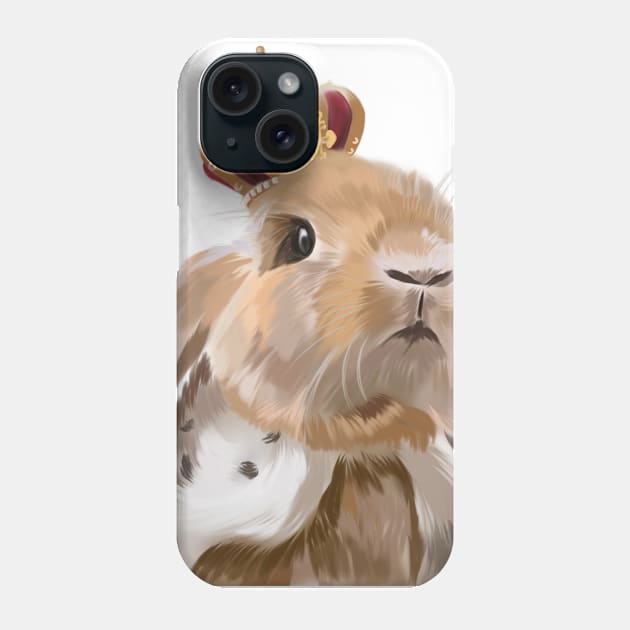 Funny rabbit Phone Case by MullievaArt