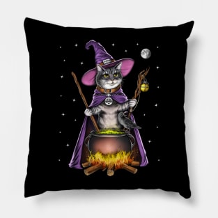 Cat Witch Pillow