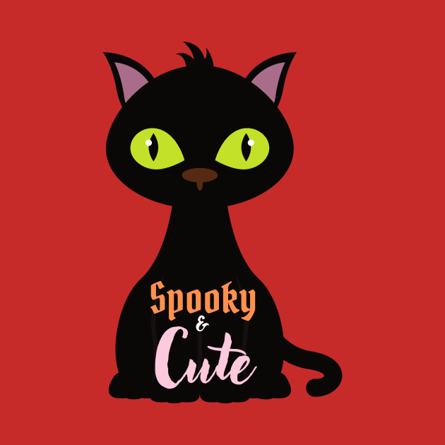 Halloween Tee Spooky and Cute Halloween Design T-shirt for women and girls Halloween Parties Costumes Cats Lovers by Utopia Shop