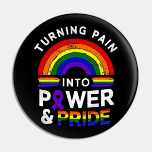 Turning Pain Into Power And Pride Migraine Lupus LGBT LGBTQ Pin