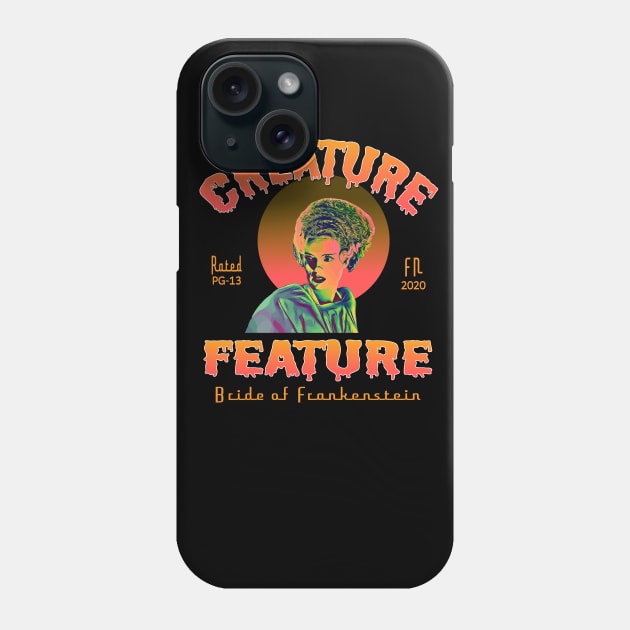 Creature Feature Bride of Frankenstein Phone Case by Fuckinuts