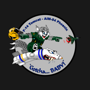 F-14 Tomcat - AIM-54 Phoenix Gotcha... BABY! - Grey Clean Style T-Shirt