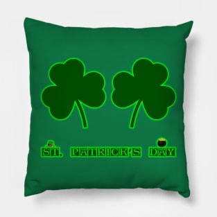 St. Patrick's Day by Basement Mastermind Pillow