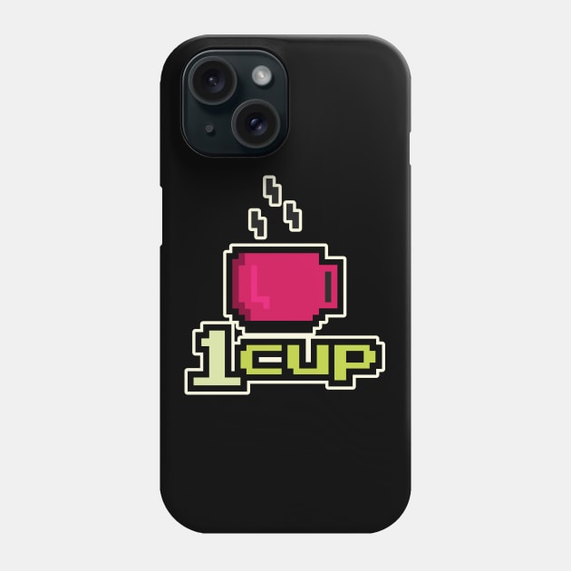 1 cup of coffee Phone Case by Nimble Nashi