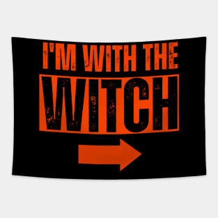 I'm with the witch Tapestry