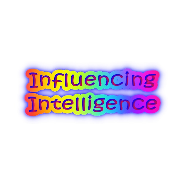 Influencing Intelligence Neon Retro Rainbow by Creative Creation