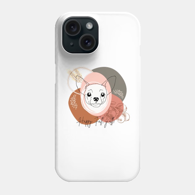 Chihuahua | Happy Fall, y'all! | It's sweater weather! | Hello Pumpkin! Phone Case by annagracefineart