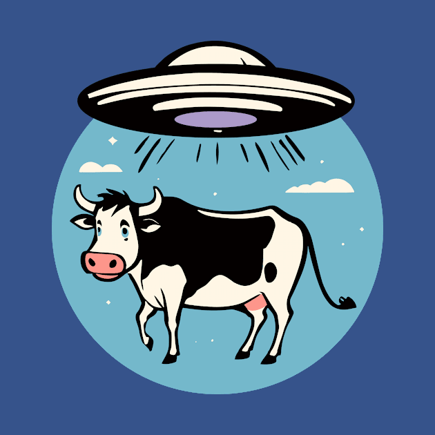 UFO Cow Abduction by roswellboutique