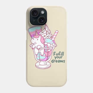 Rainbow Ice Cream Unicorn Phone Case