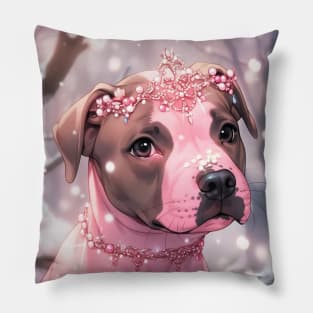 Cute Pit Bull Puppy Pillow