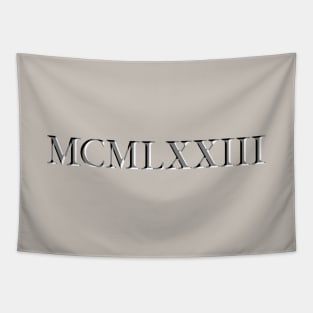 Roman Numeral 1973 Tapestry