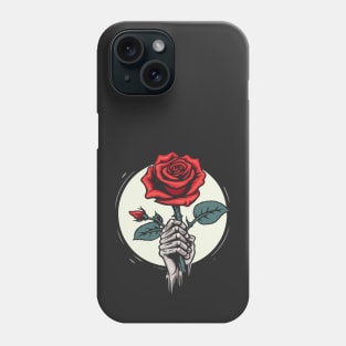 Skeleton Hand Rose Phone Case