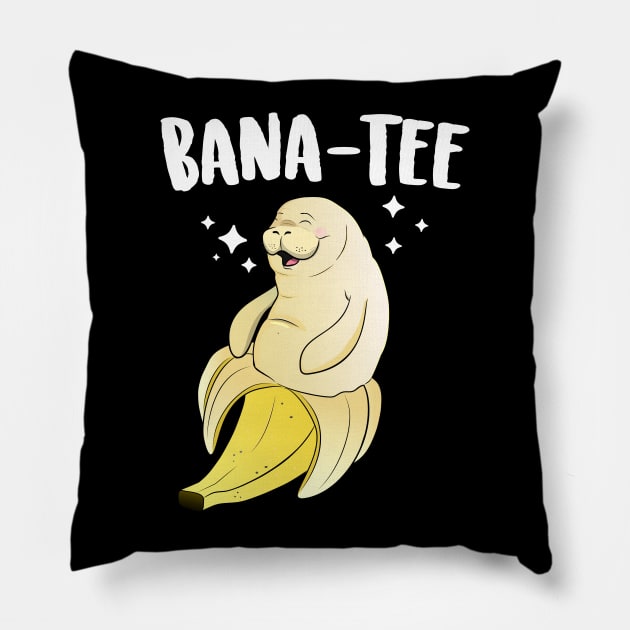 Bana-Tee Banana Manatee Pillow by Eugenex