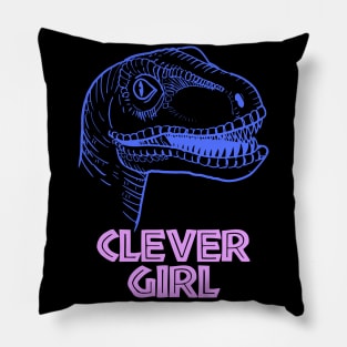 Clever Girl (Jurassic Raptor) Pillow