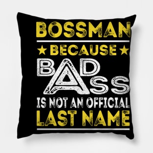 BOSSMAN Pillow