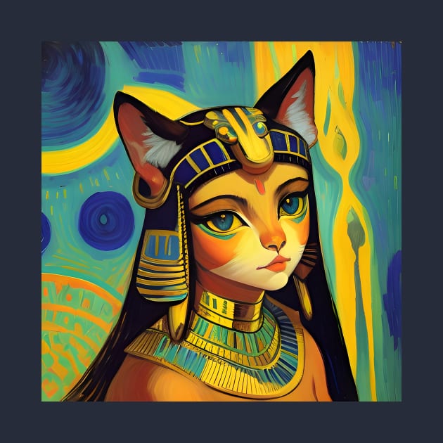 Bastet Egyptian Cat Goddess by soulfulprintss8