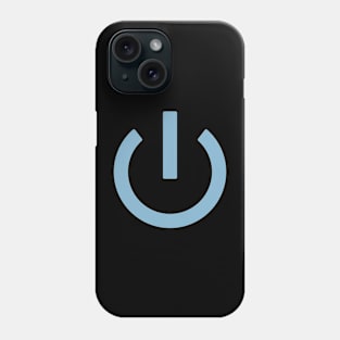 Off button - blue Phone Case