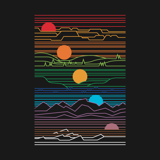 Sun and Moon Mountains by LR_Collections