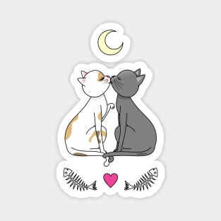 Cats in love kawaii Magnet