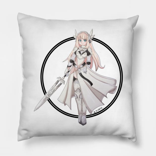 Valkyrie Elysium Pillow by X.Artz_