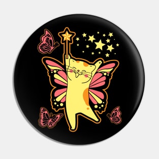 Kitten Fairy Butterfly Cat Pin