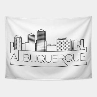 Albuquerque Minimal Skyline Tapestry