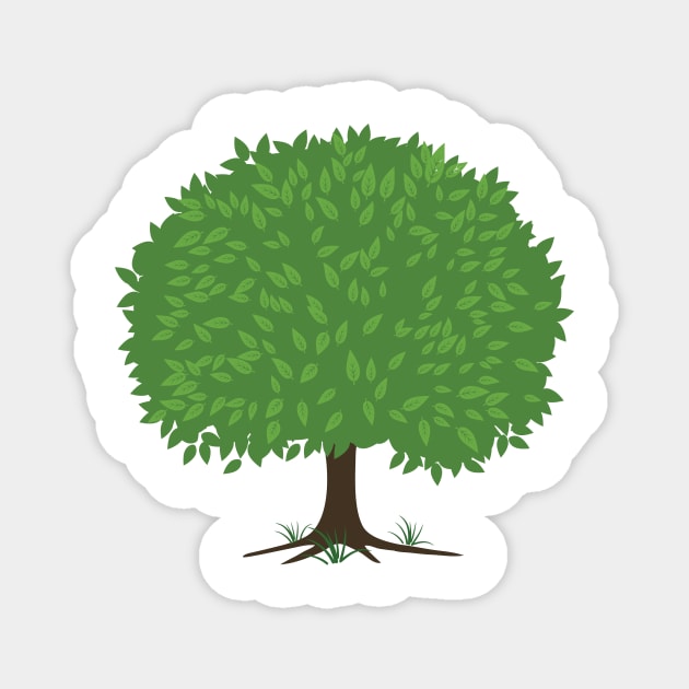 Great Leafy Tree Magnet by SWON Design