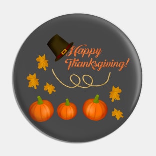 Happy Thanksgiving T shirt,Thanksgiving Day Gift,Thanksgiving Tees,Happy Thanksgiving Day Gift Pin