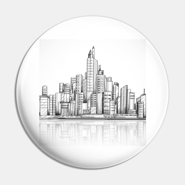 New York Sketch Pin by MajorCompany