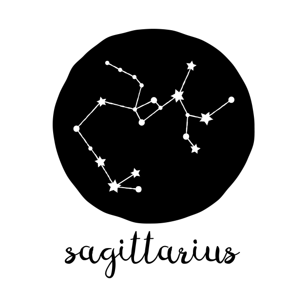 Sagittarius Zodiac Constellation Astrological Sign Celestial Art Design ...