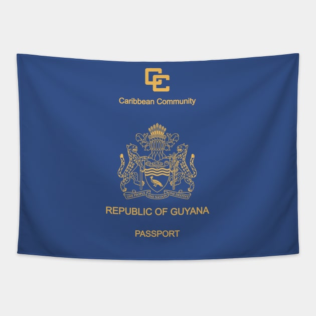 Guyana passport Tapestry by Travellers