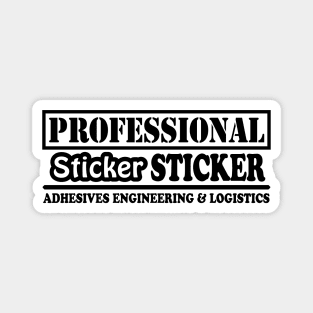 Professional Sticker Sticker (Black Text) Magnet