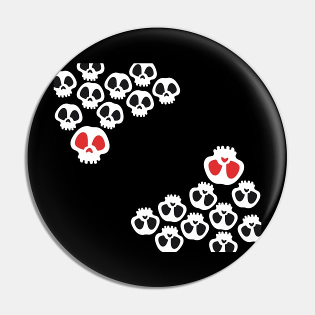 Skulls with black and red eyes Pin by Korlasx2