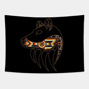 Tribal Bear "Skull" Tapestry