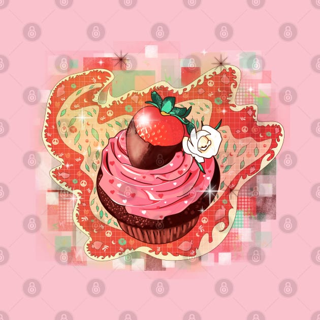 Strawberry cupcake by Mimie20