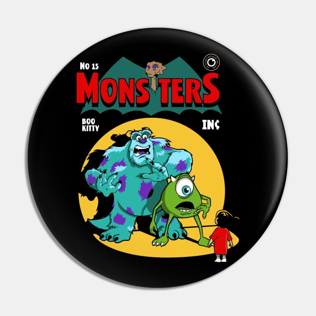 Mons-ters Inc Comic Pin by FOUREYEDESIGN