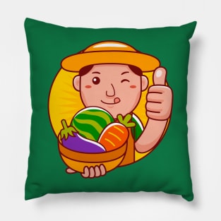 Farmer Man Pillow